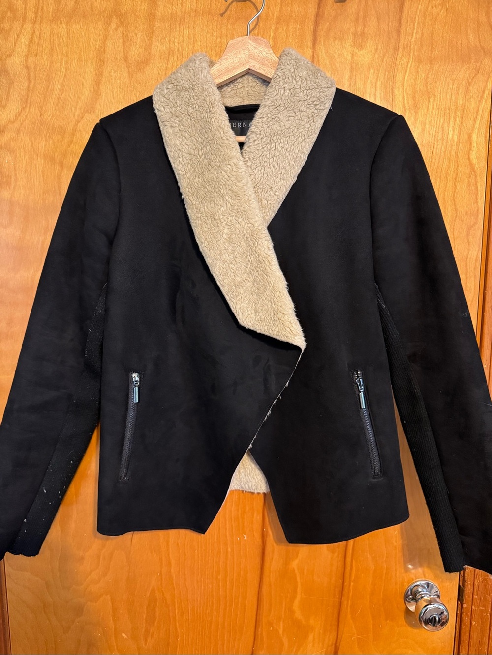 Faux suede jacket
